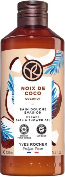 Yves Rocher Bain Nature Gel de duș , cocos , 400 ml