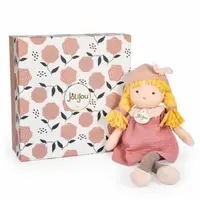 Papusa Eva, 30 cm, material textil, roz