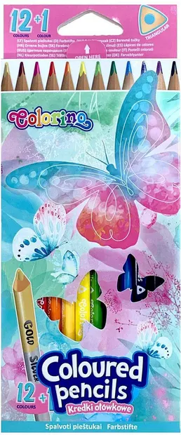 Creioane colorateColorino - Set de creioane colorate Dreams, 12 culori