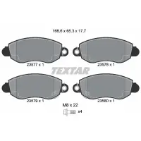 Set placute frana, frana disc TEXTAR 2357701