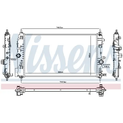 Radiator, racire motor NISSENS 630763
