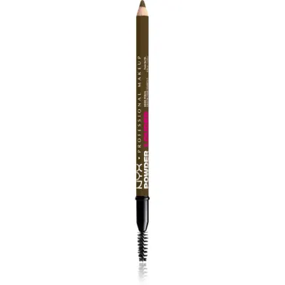 NYX Professional Makeup Powder Louder creion pentru sprancene cu pensula culoare Taupe 1 buc