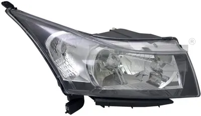 Far dreapta (H4, electric, cu motoras, fundal negru insertii crom) CHEVROLET CRUZE