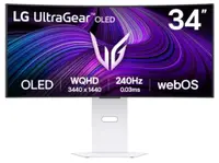 Monitor gaming LG - OLED UltraGear, 34GX90SA-W, 34'', 240Hz, 0.03ms, G-Sync, Curved, alb