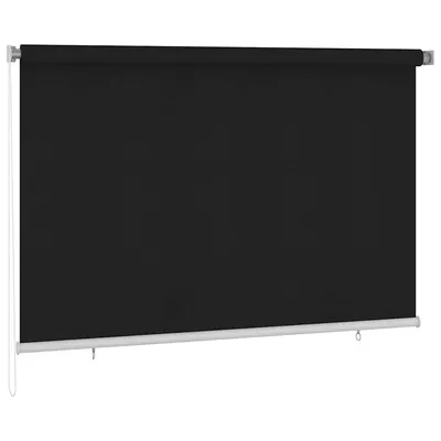 vidaXL Jaluzea tip rulou de exterior, 225 (l) x 140 (î) cm, neagră