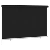 vidaXL Jaluzea tip rulou de exterior, 225 (l) x 140 (î) cm, neagră
