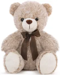 Jucărie de pluș Amek Toys - Urs, bej melange, 24 cm
