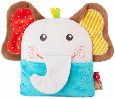 Jucărie anti-colici cu sâmburi de cireșe Amek Toys - Elefant, Buddy the elephant