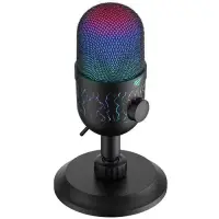 Microfon Gaming HAVIT GK52, iluminare RGB, USB-A, 1.8m (Negru)