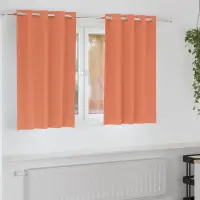 vidaXL Perdele Opaque cu Inel 2 buc. Terracota 140 x 140 cm Poliester