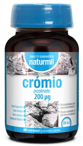 Chrom Picolinat, 200 µg, 60 comprimate, Naturmil