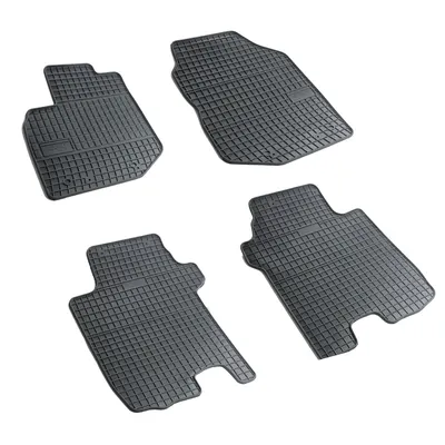 Set covorase auto din cauciuc Honda Jazz 2 2007-2014, presuri FROGUM, negre, 4 buc.