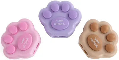 Dublă jucărie cu gumă Kidea - Paws, cu recipient, sortiment