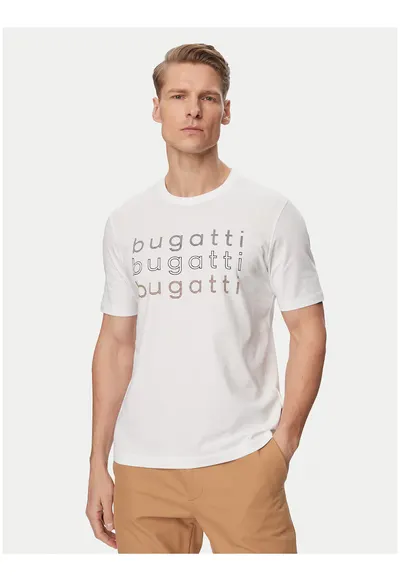 Tricou barbati - alb - bumbac - croiala regulara