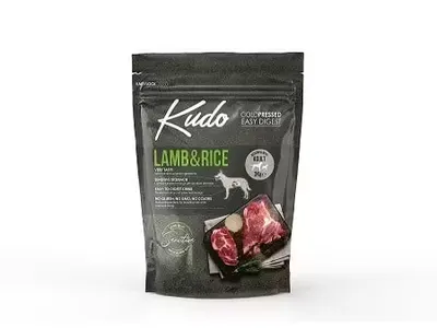 Kudo Adult Mediu-Maxi Sensitive, Hrana Uscata Presata la Rece, Miel si Orez, 3 kg