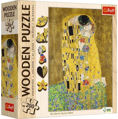 Puzzle din lemn Trefl din 200 piese - Sărutul