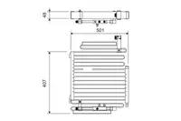 Condensator climatizare potrivit AUDI 80 B4, 90 B2, 90 B3, CABRIOLET B3, COUPE B3 2.0 2.2 2.3 10.84-12.96