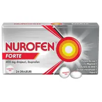 Nurofen Forte 400 mg, Reckitt Benkiser | 24 drajeuri