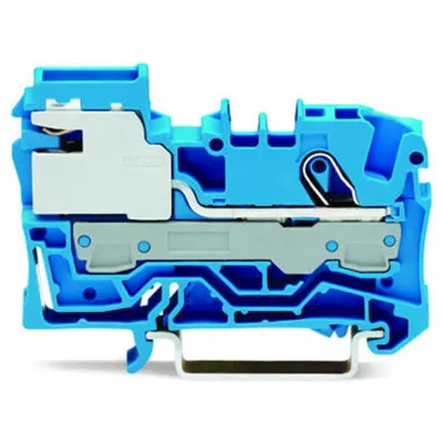 1-conductor N-disconnect terminal block; 6 mm²; Push-in CAGE CLAMP®; 6,00 mm²; blue