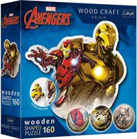 Puzzle din lemn Trefl din 160 de piese - Viteazul Iron Man