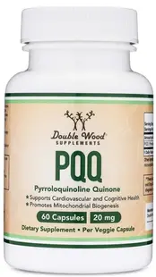 PQQ Pyrroloquinoline quinone, 20 mg, 60 capsule, Double Wood