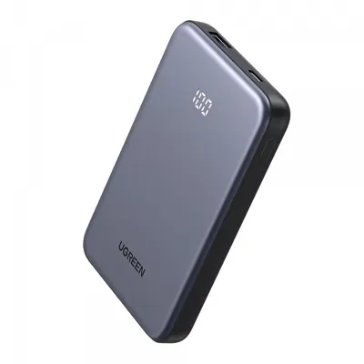 Baterie Externa UGREEN 75131B, 10000mAh, 22.5W, QC + PD, 1 x USB-A - 1 x USB-C, Gri