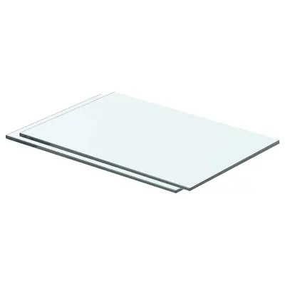 vidaXL Rafturi, 2 buc., 40 x 20 cm, panouri sticlă transparentă