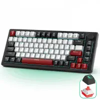 Tastatura Mecanica Gaming Timebox, Red Switch, 75%, Lumini LED, 83 taste, Negru - Default Title