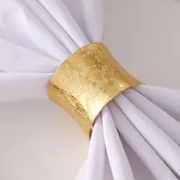 Inele pentru șervețele Morello - Gold lux, 6 bucăți
