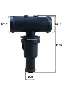 Termostat lichid racire (75 C, in carcasa) potrivit AUDI A3; VW BEETLE, GOLF VI, JETTA IV 2.0 09.04-07.16