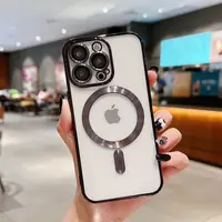 Husă magnetică electroplacată cu protecție cameră pentru iPhone 14 pro max