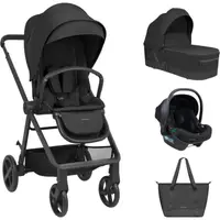 Cărucior combinat 3în1 KikkaBoo – Mia, negru