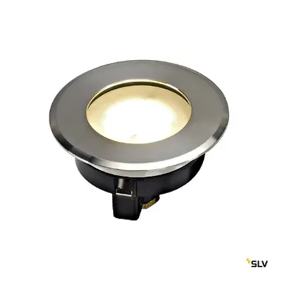 DASAR FLAT 230V LED, round, 4,3W LED, warmwhite, stainless