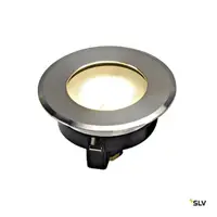 DASAR FLAT 230V LED, round, 4,3W LED, warmwhite, stainless