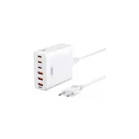 Incarcator retea cu cablaj 1.5m XO 75W ,6 USB 3USB-A / 3USB-C Cod: XO-L133