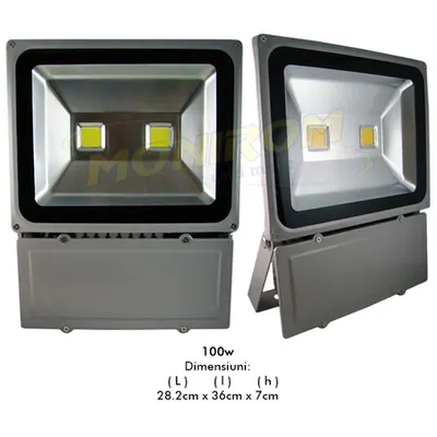 Proiector LED 100w (2x50w) 2700k – gri