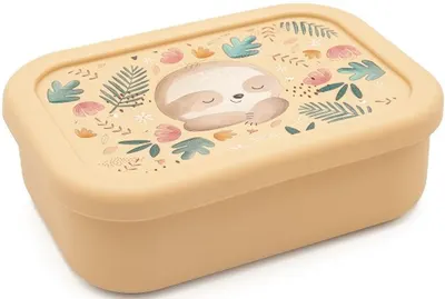 Cutie din silicon pentru alimente Sassi Gnawy The Sloth - 700 ml