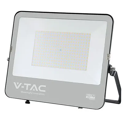 Reflector LED 200W 135LM/W 6500K IP65 cablu 1M cip CREE - NEGRU/GRI V-TAC SKU-232216