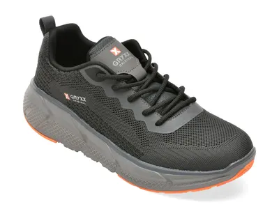 Pantofi sport GRYXX negri, 1301, din material textil