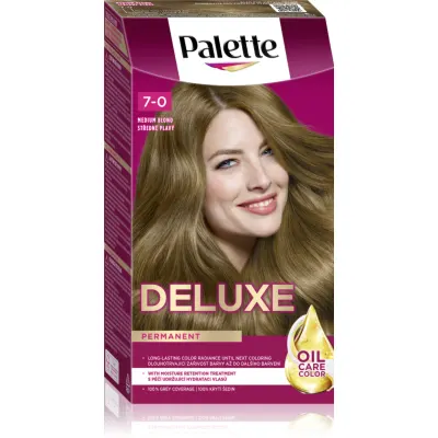 Schwarzkopf Palette Deluxe Culoare permanenta pentru par culoare 7-0 Medium Blonde 1 buc