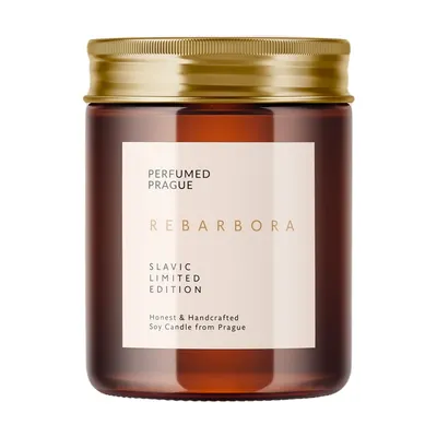 Lumânare parfumată din ceară de soia timp de ardere 40 h Slavic Edition: #07 Rhubarb – Perfumed Prague