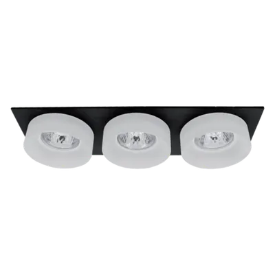 Spot Triplu Patrat Negru/alb sa-045/3