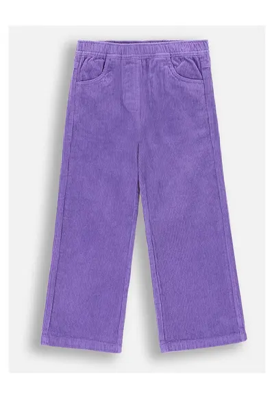 Pantaloni copii - ZC4119101AGK-016 - catifea - evazati - violet
