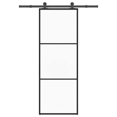 Gossi usa glisanta cu set feronerie, 76x205 cm, sticla esg/aluminiu