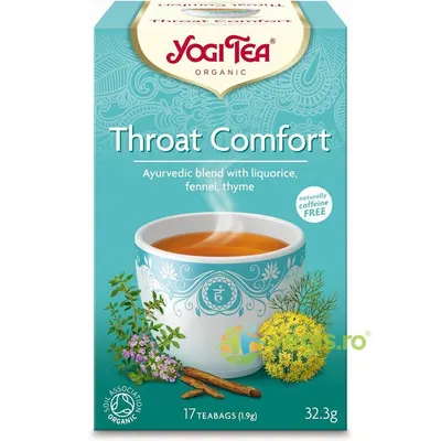 Ceai Confortul Gatului (Throat Comfort) Ecologic/Bio 17dz 32.3g