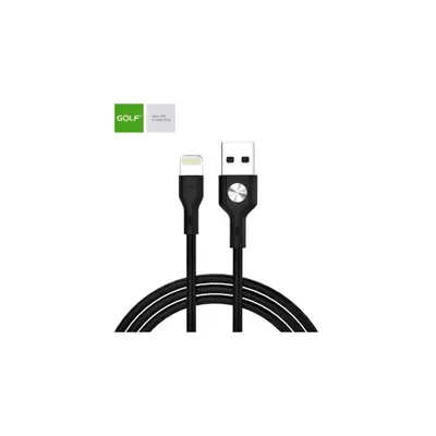 Cablu USB la Lightning pentru iPhone, 1 metru, 3A, incarcare rapida, negru Cod: GC-60I / GC-71