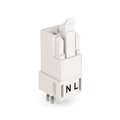 Plug for PCBs; straight; 2-pole; Cod. A