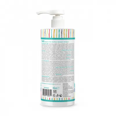 Sampon, gel de dus spuma de baie pentru bebelusi si copii Bubble Gum 1L Easycare Baby 3 in 1