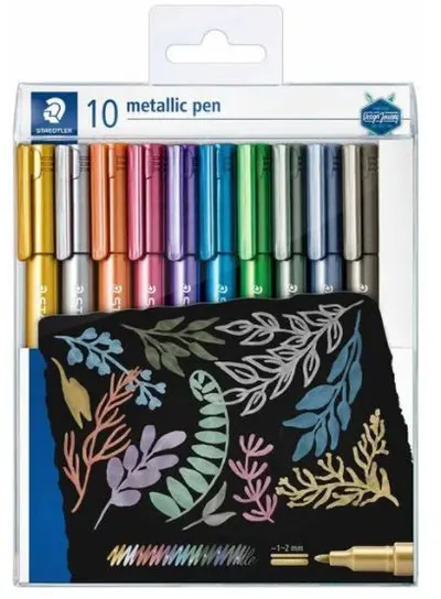 Set markere Staedtler - Metallic, 1-2 mm, 10 culori