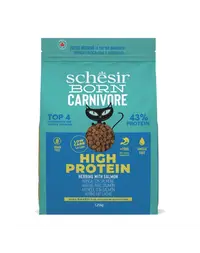 Hrană uscată pisici cu hering și somon Schesir Born Carnivore 1,25 kg fără cereale